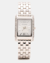 WOMEN'S SQUARE STAINLESS STEEL WATCH SILVER