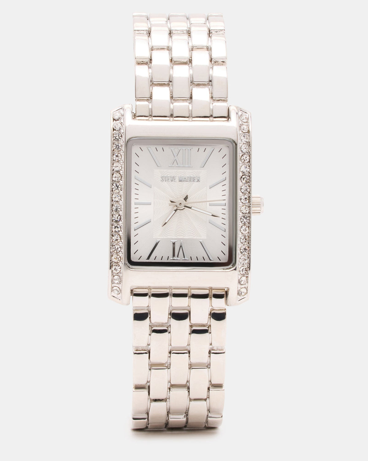 WOMEN'S SQUARE STAINLESS STEEL WATCH SILVER