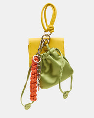 TRAVEL BAG CHARM  YELLOW MULTI
