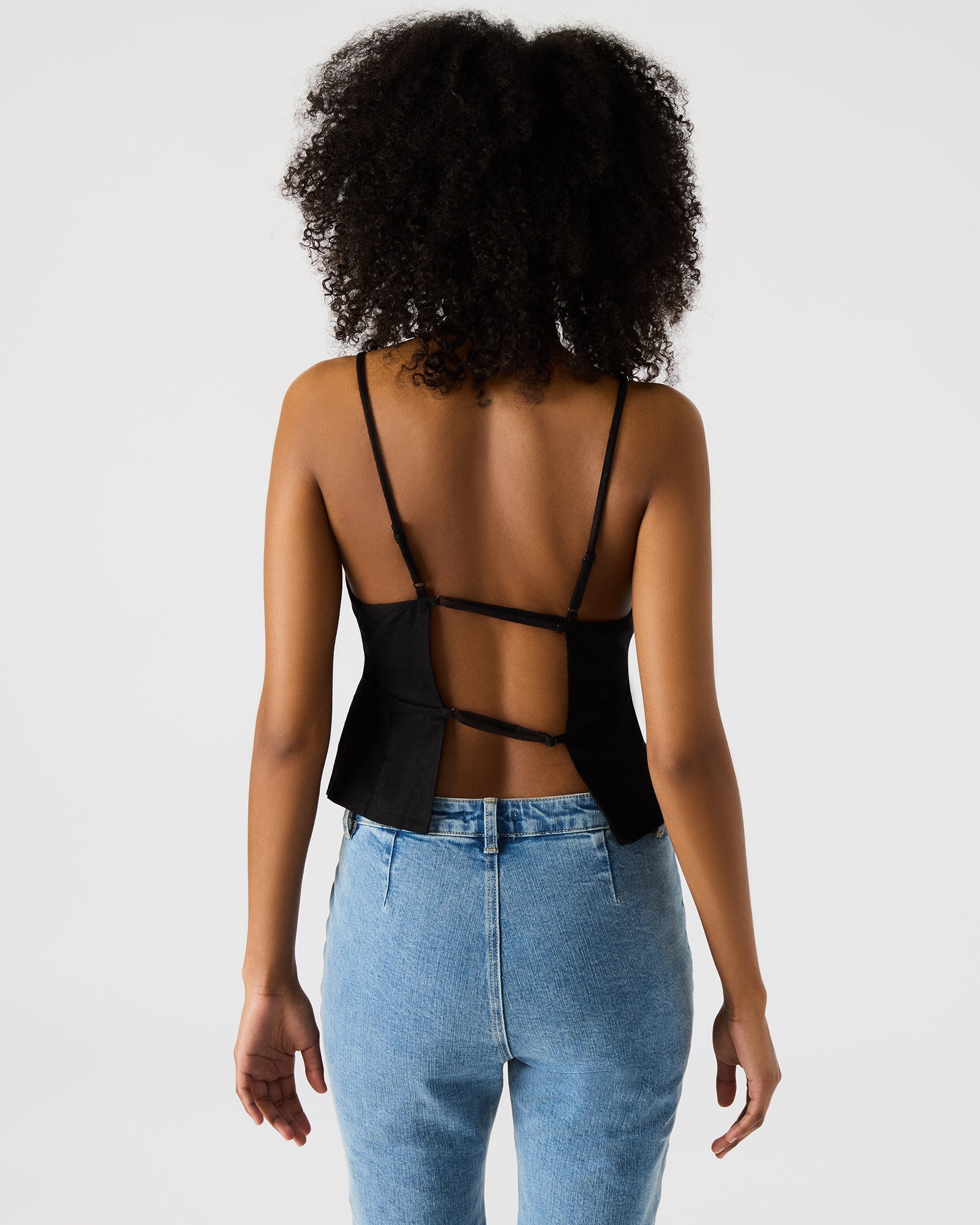 TIEGAN TOP BLACK