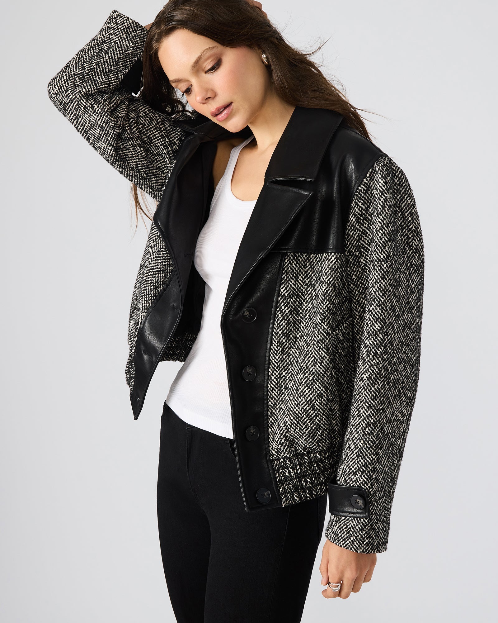 MERCEDES COAT BLACK MULTI